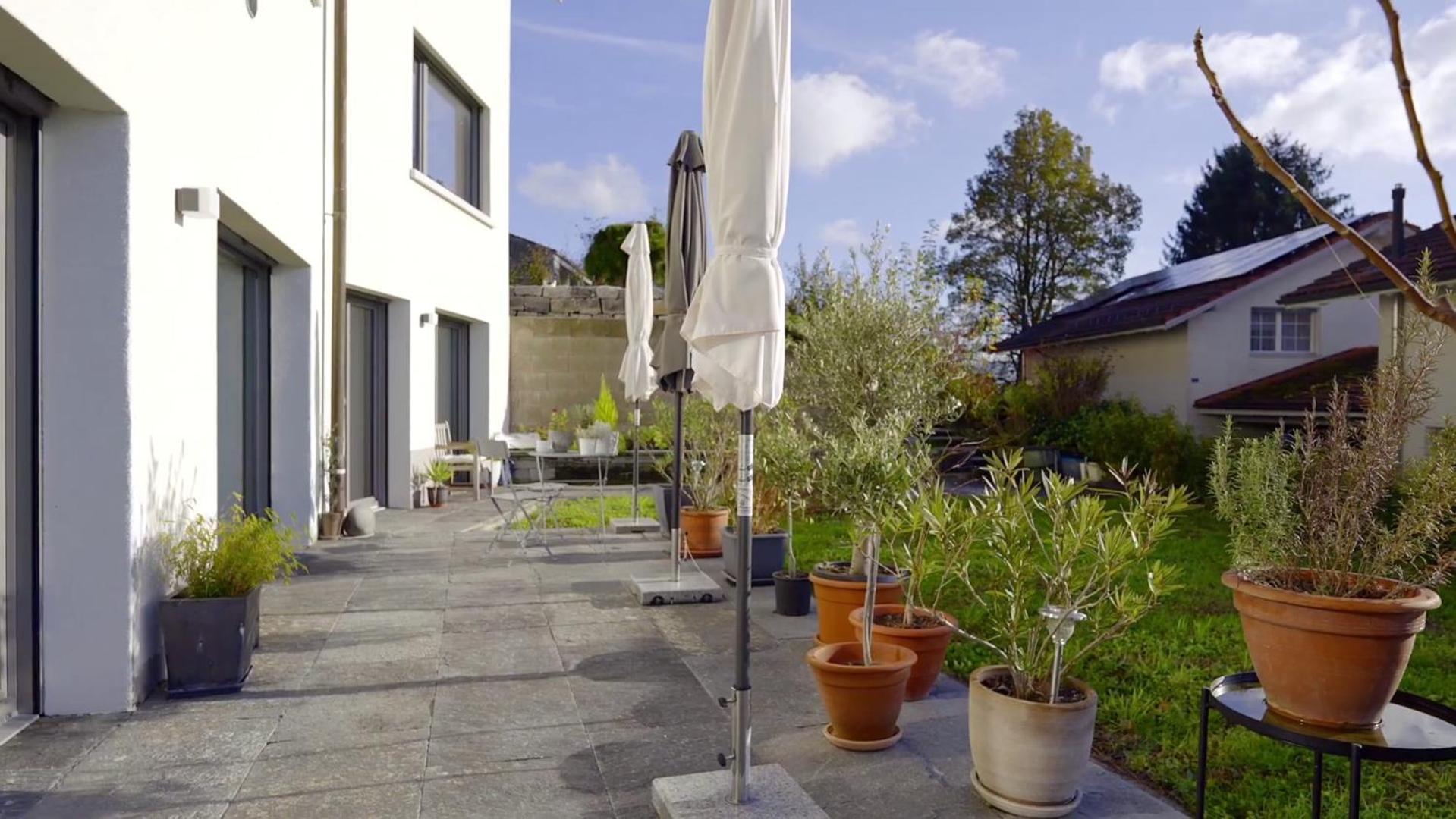 Gartenwohnung Im Modernen Stil Unterkulm Eksteriør billede